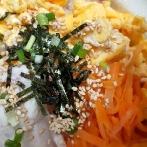 「丼」彩り鮮やか我が家の三色丼